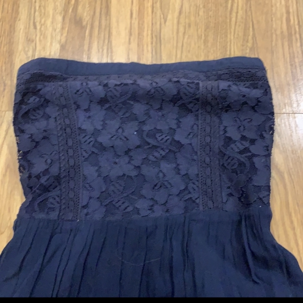Long lace & chiffon sleeveless dress